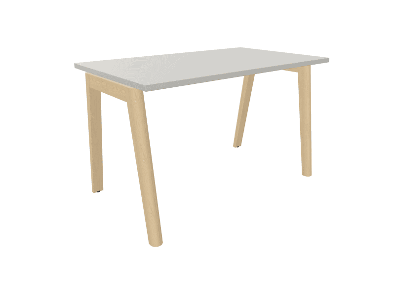 NOVA Wood skrivebord. Melamin – Flere størrelser og farver! B: 160 cm D: 80 cm Massiv lakeret Ask Pearl Grey.