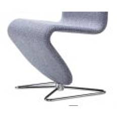 Verpan System 1-2-3 Dining Chair Standard SH: 47 cm - Noise 742/Butterfly Aluminium