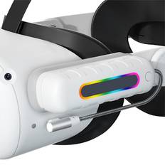 Kompatibel med Oculus/Meta Quest 2 og Quest, Elite Strap oplader, 5000mah hurtig opladning og udvidet batteri i 2 timer