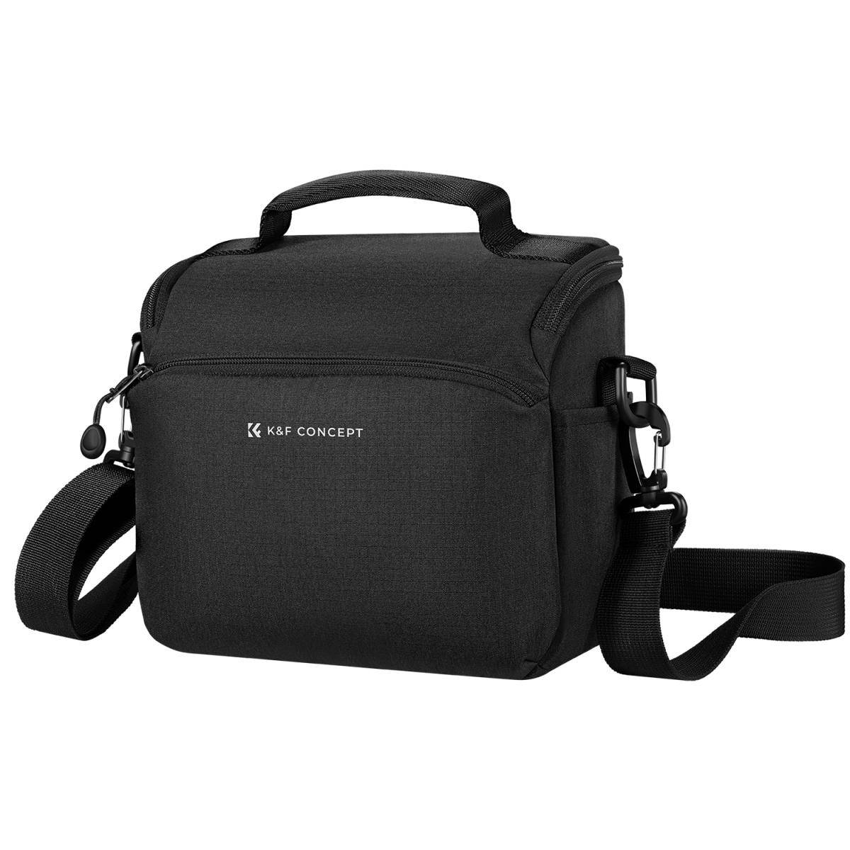 KENTFAITH K&F Concept Camera Sling Bag Small Crossbody Camera Case DSLR/SLR/Cute Compact Shoulder Photography Bags for Photographers - Sling Bag5L Urban Wander 05 (Black)