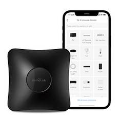 Broadlink Smart Home Hub RM4 Pro, IR und HF Universal-Fernbedienung, Code-Lernfunktion, WLAN, für Smart Home und Entertainmenteinrichtungen (TV, STB, Klimaanlage, Vorhangmotor) kompatibel mit Alexa