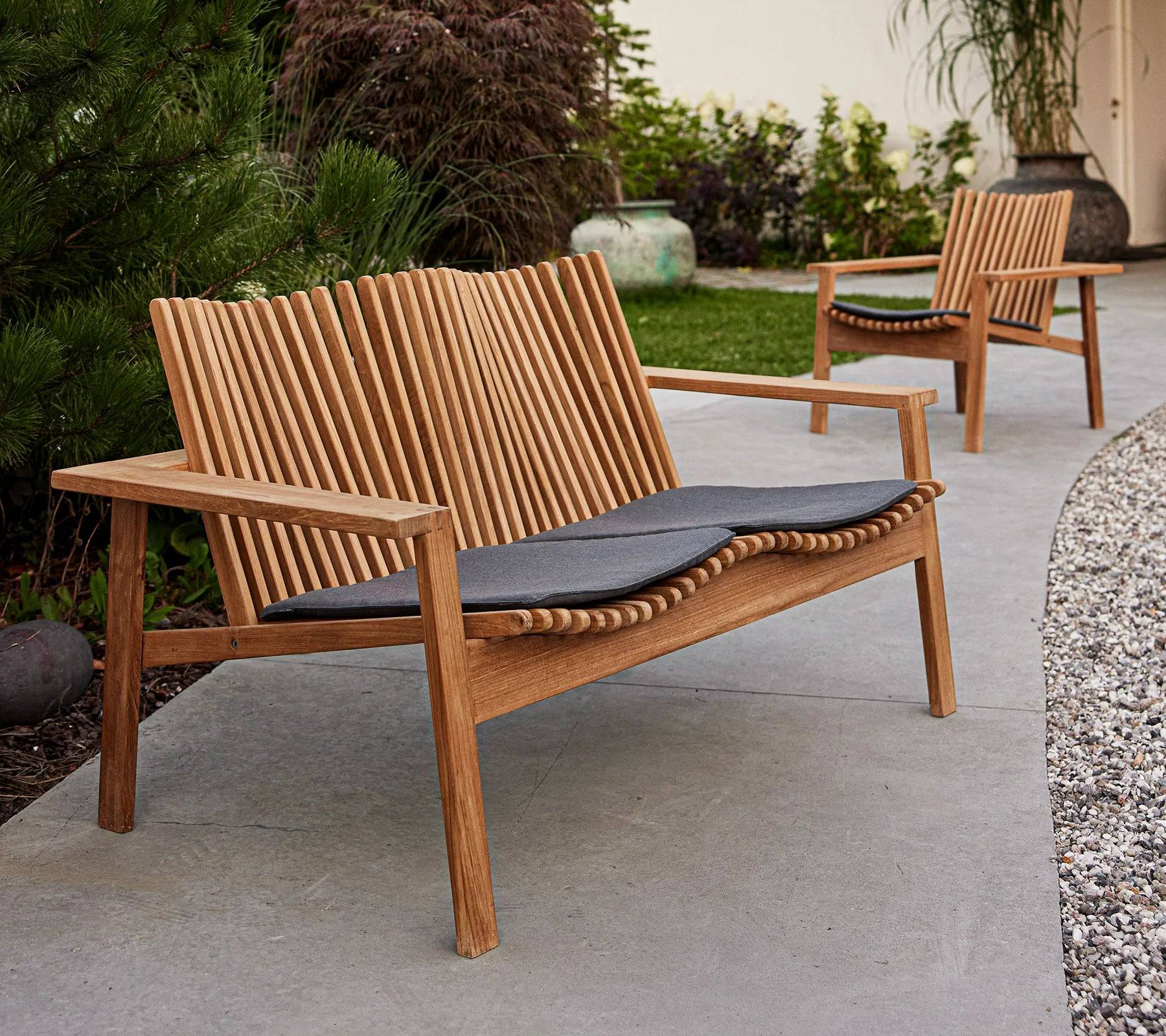 Amaze loungeserie - Amaze loungestol, stabelbar / Cane-line Natté, Grey QDF