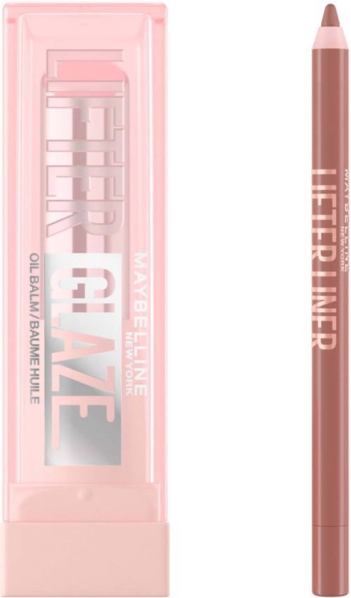 Maybelline New York Lifter Lip Bundle Liner 05 On It + Glaze Lip Balm 02 Pink Drip