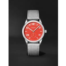 NOMOS Glashütte - Club Campus Hand-Wound 38.5mm Stainless Steel and Suede Watch, Ref. No. 723 - Men - Red