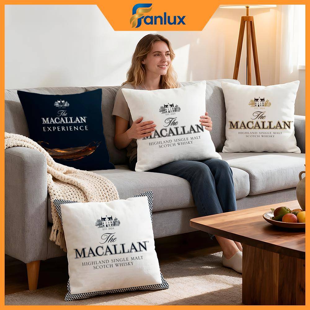 Märke Macallan Kuddfodral 4 st Dekorativa Fodral Mjukt Kuddfodral för Soffa Soffa Dekor 40x40 45x45 Örngott white