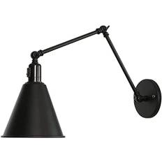 vägglampa lång arm dubbelsektion vägglampor e27 järn infällbar vägglampa industriell retro med strömbrytare fritt justerbara väggbelysningsarmaturer för sovrum vardagsrum restaurang (färg : ljus