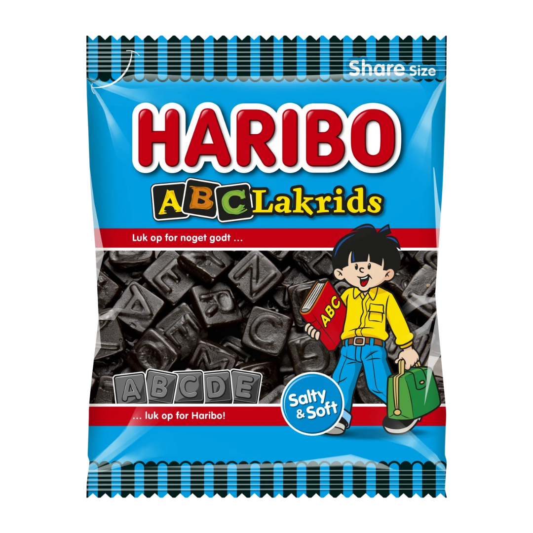 Haribo ABC Lakrids - 20 stk.