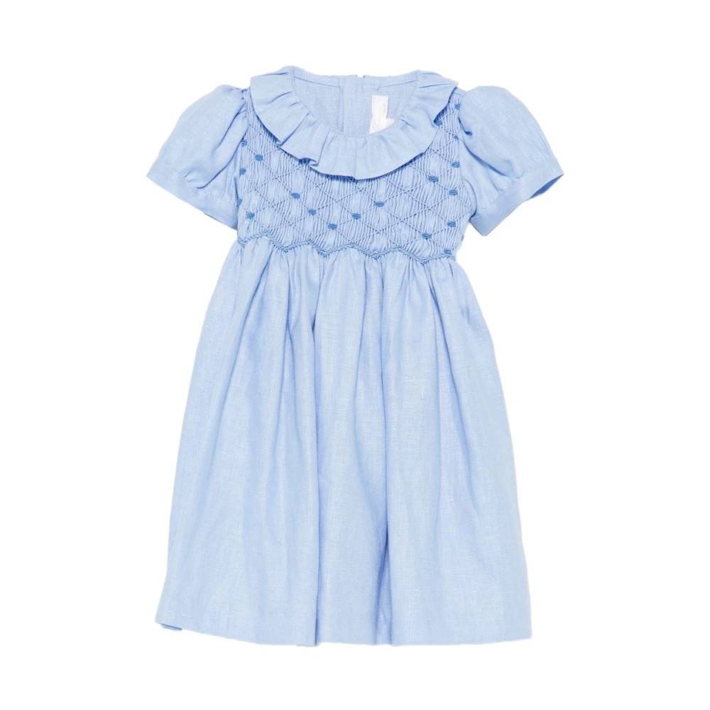 Mariella Ferrari Linenkjole - Kids - Dame - Blå - 80 CM -