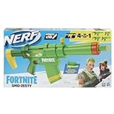 NERF Fortnite SMG-Zesty Elite Dart Blaster -- Removable Stock and Barrel, Removable 10-Dart Clip, 10 Official Elite Darts