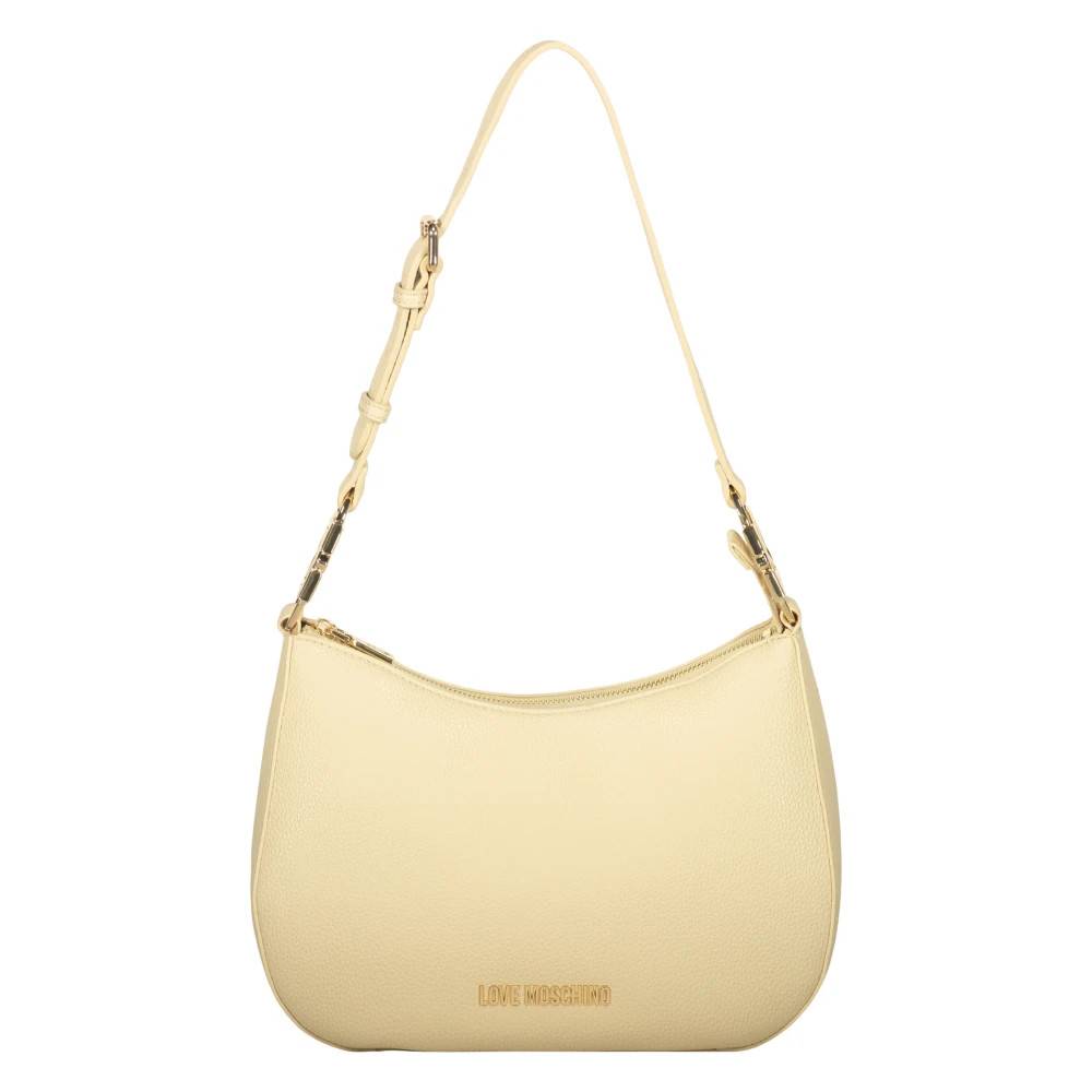 Love Moschino Skuldertaske i elegant- alsidig miljølæder - Tasker - Dame - Hvid - ONE SIZE - Uld