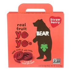 Bear Yoyo, Real Fruit Yoyos Strawberry, 3.5 Oz(Case Of 6)