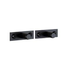 Buster + Punch - Furniture Knob Plate Linear Black - Beslag