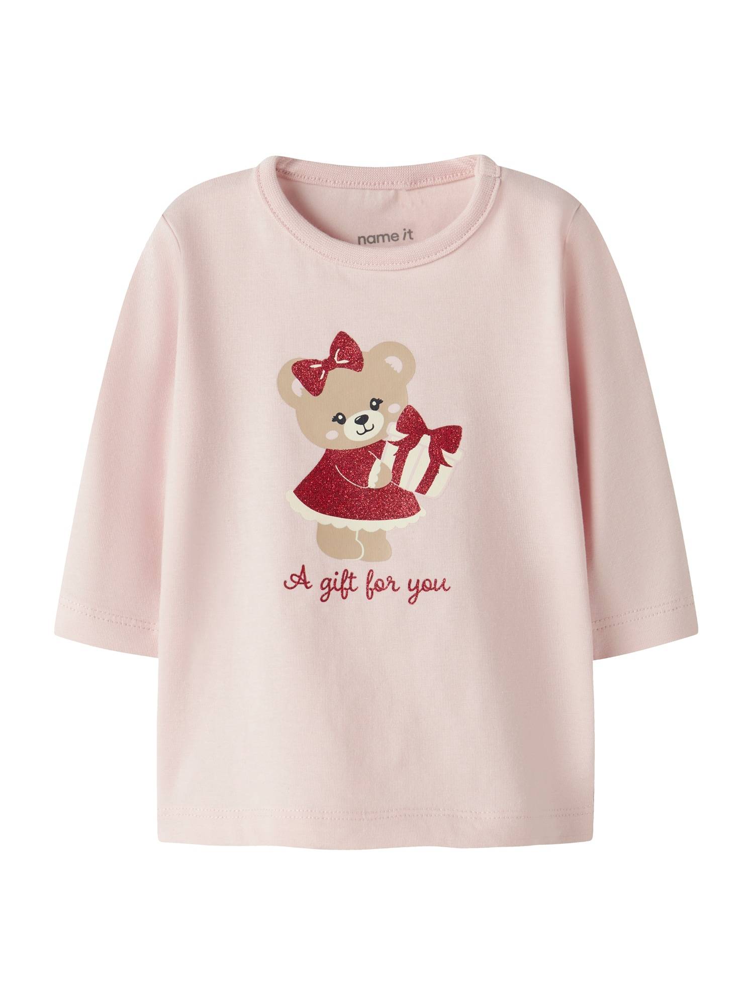 NAME IT Bluser & t-shirts 'NBFRATINE'  creme / kit / lyserød / carminrød