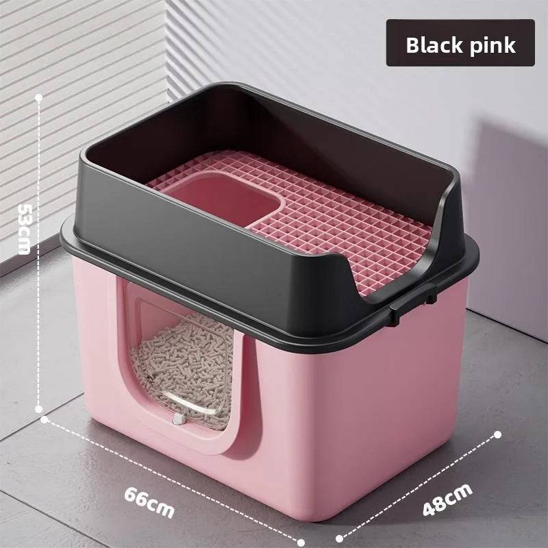 Top Entry Self-Cleaning Cat Litter Box with Odour Control & Anti-Splash Drawer - style1