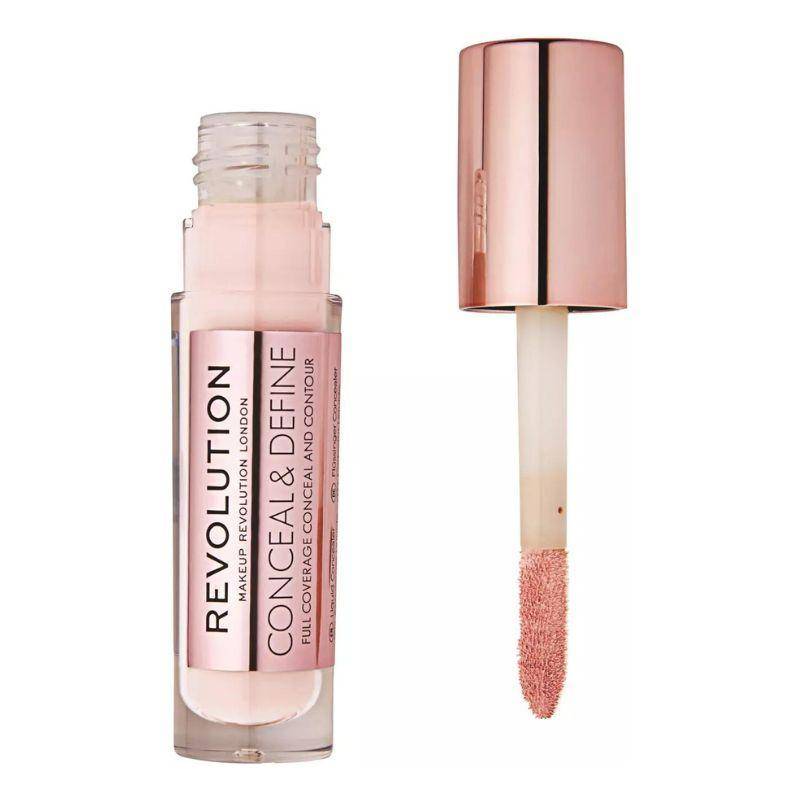 Makeup Revolution Conceal & Define Concealer C0.5 4g – Ljus Concealer med Rosaton