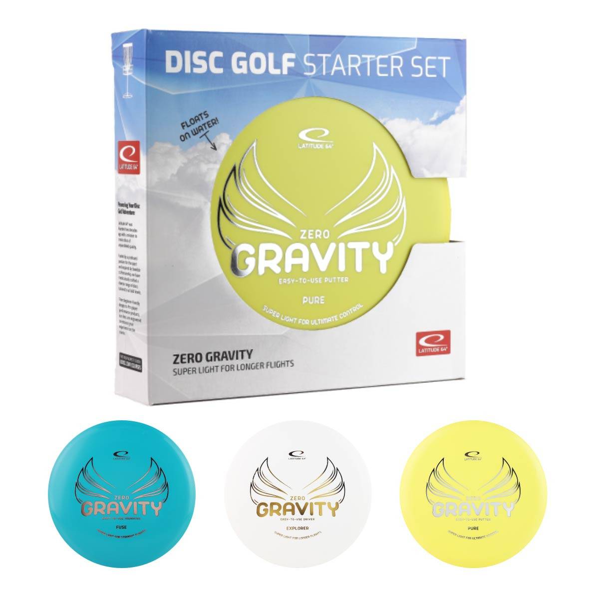 Latitude 64 Disc golf starter set Zero gravity