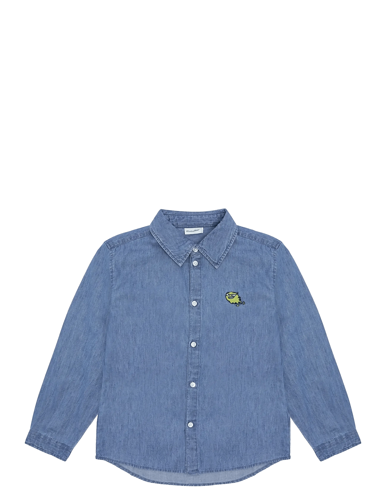 Minymo Shirt Chambray - Blue - 164