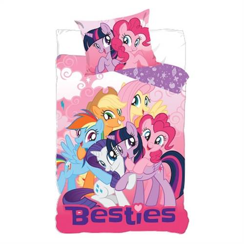 My Little Pony sängkläder - Besties - Vändbart påslakanset - 100% mjuk bomull