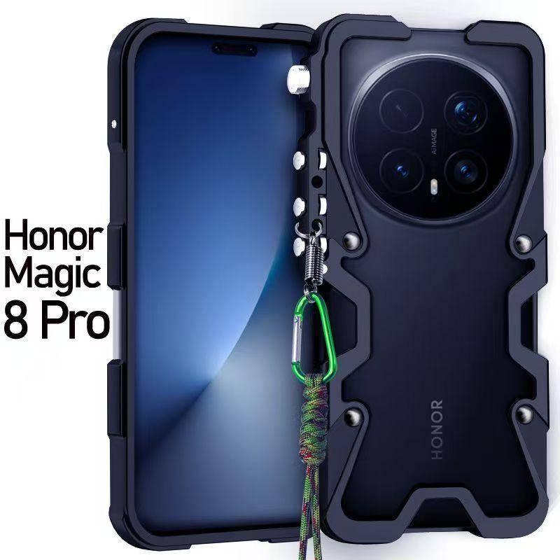 Case For Honor Magic 8 Pro Case Aluminium Alloy Metal Borderless Phone Cover For Honor Magic 7 6 5 4 Pro Bracket Cooling Shell