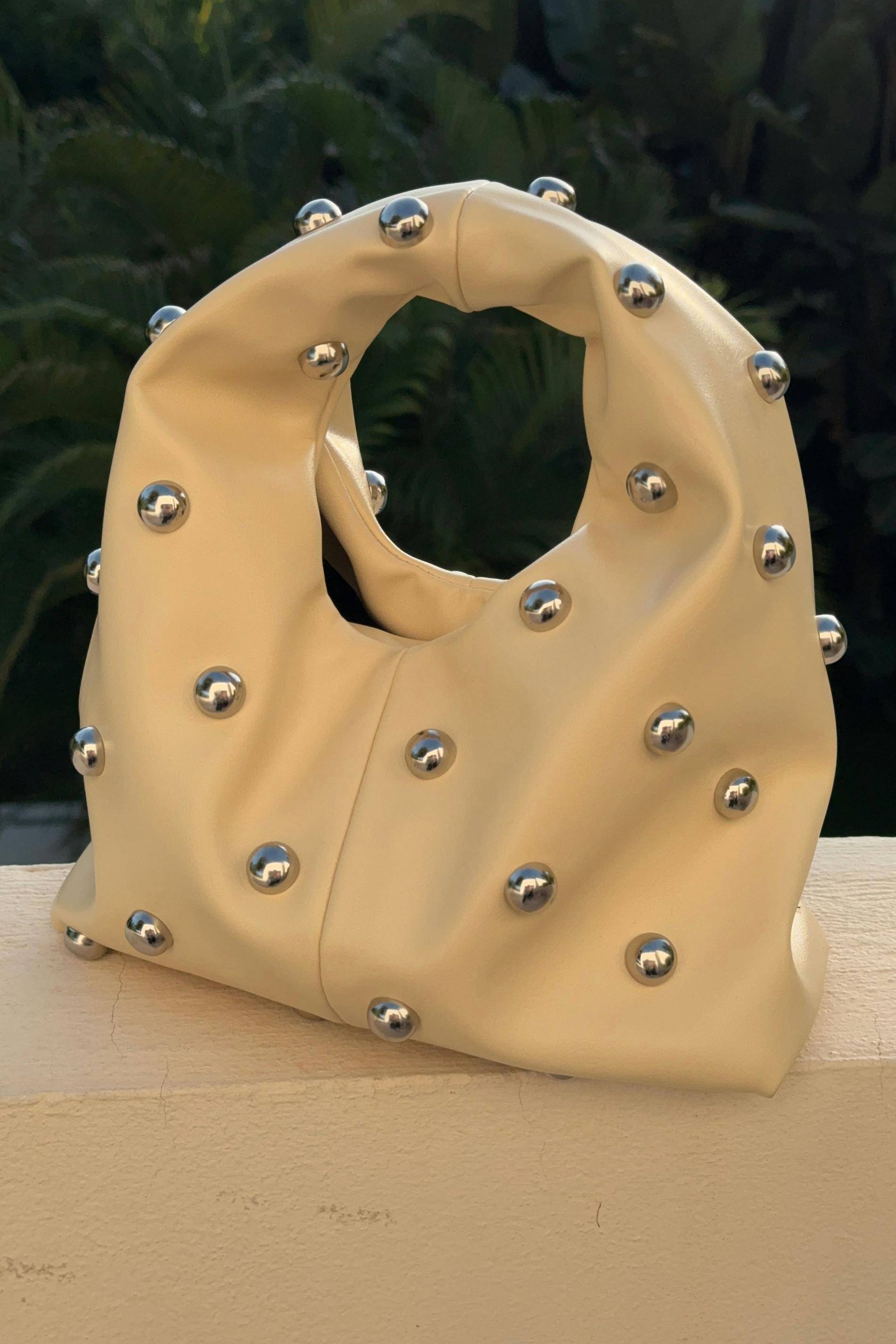 Studded handbag