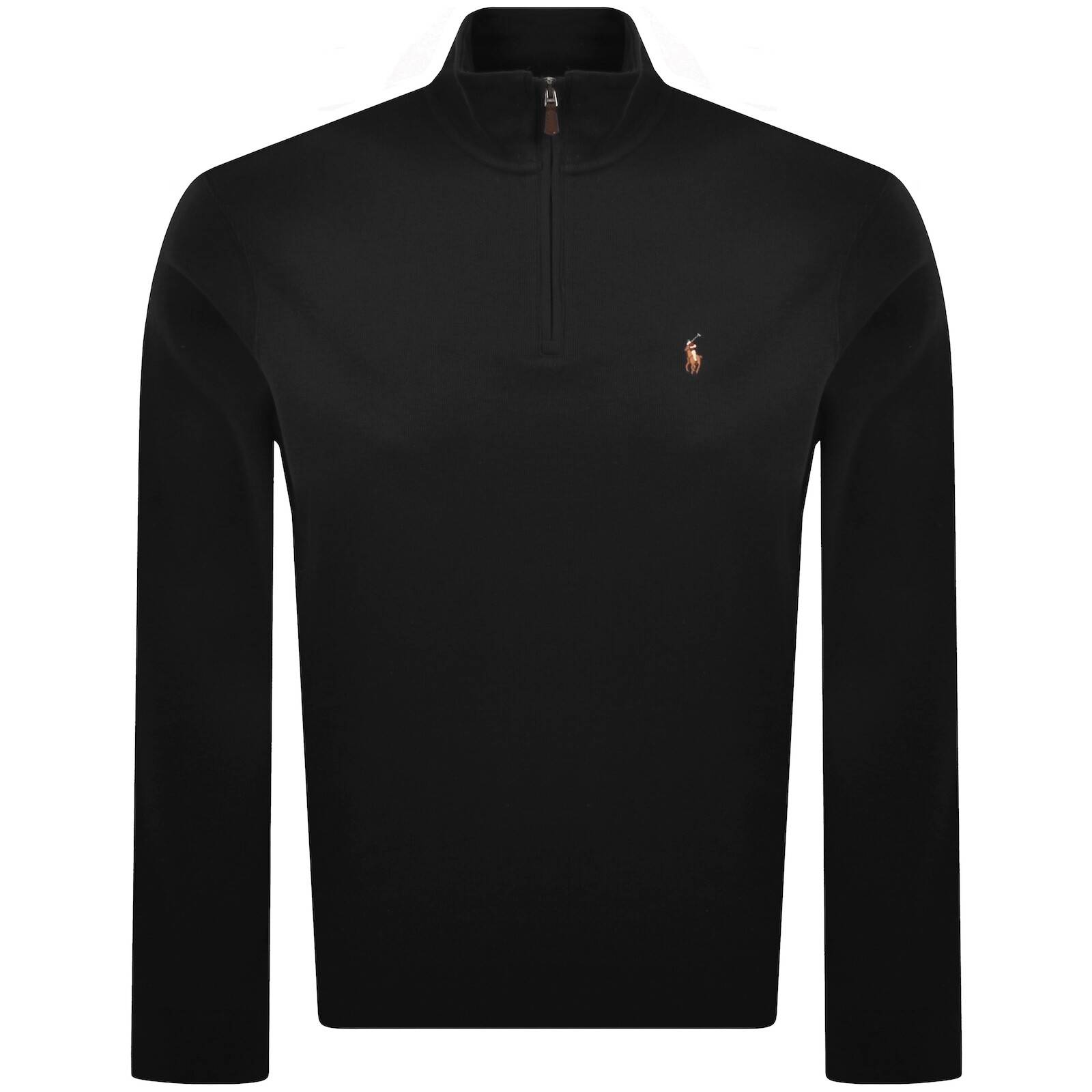 Ralph Lauren Quarter Zip Knit Jumper Black