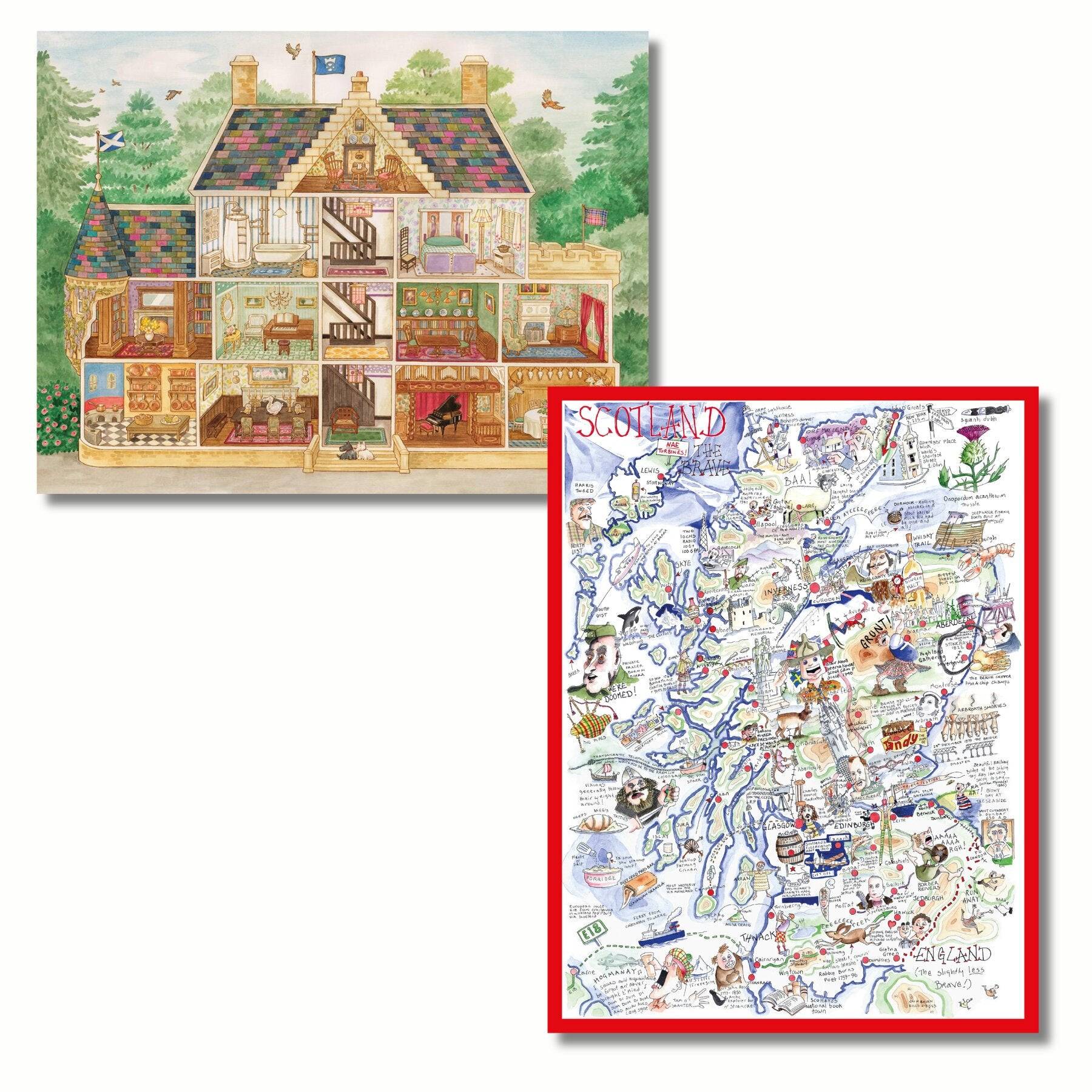 Discover Scotland 2 x 1000 Piece Jigsaw Puzzle Bundle - Default Title