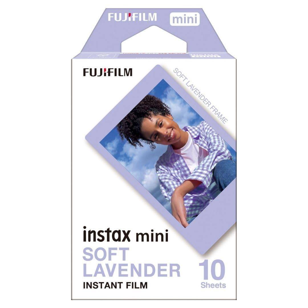 Fujifilm Instax Mini instant camera 10 Soft Lavender film, sheets, (WW 1)