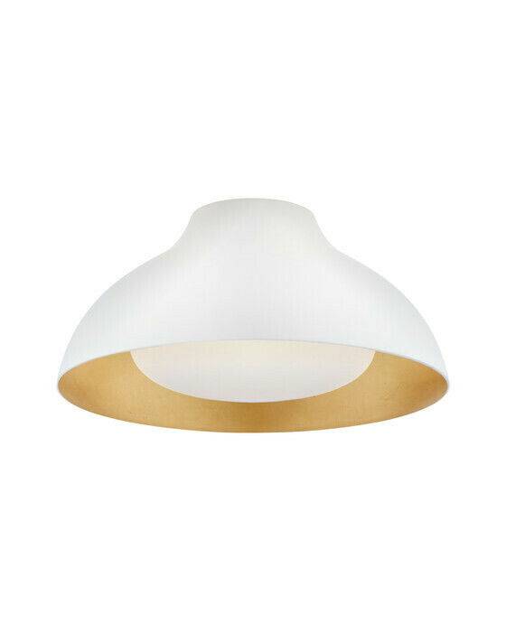 Visual Comfort Agnes 15" plafond vit - Vit (H: 17,8 x B: 38,1 cm)