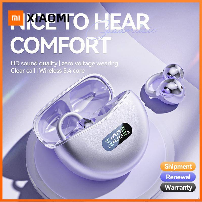 Xiaomi Open Ear Clip Earbuds ENC Wireless Bluetooth5.4 Headphone Noise Cancelling Earphone With Mic For Android iOS 2026 svart