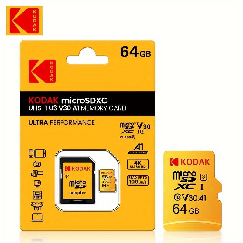 TEMU Wholesale Kodak Micro Sd Card U3 Class 10 Tf Card Memory Card 32gb 64gb 128gb 256gb Memory Card Card /s For All Phone