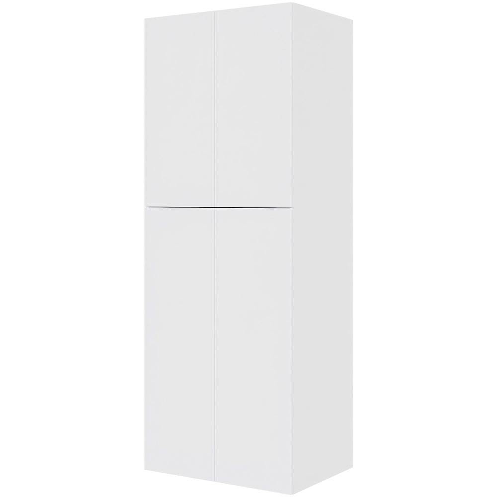 Multi-Living Køkken ekstra højt hyldeskab i Hvid Front H: 214,4 cm D: 60,0 cm med 2 delt låge inklusiv 5 hylder - Bredde: 80 cm.
