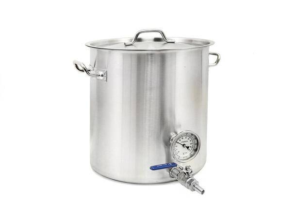 Gryta 20 liter med tappkran+termometer
