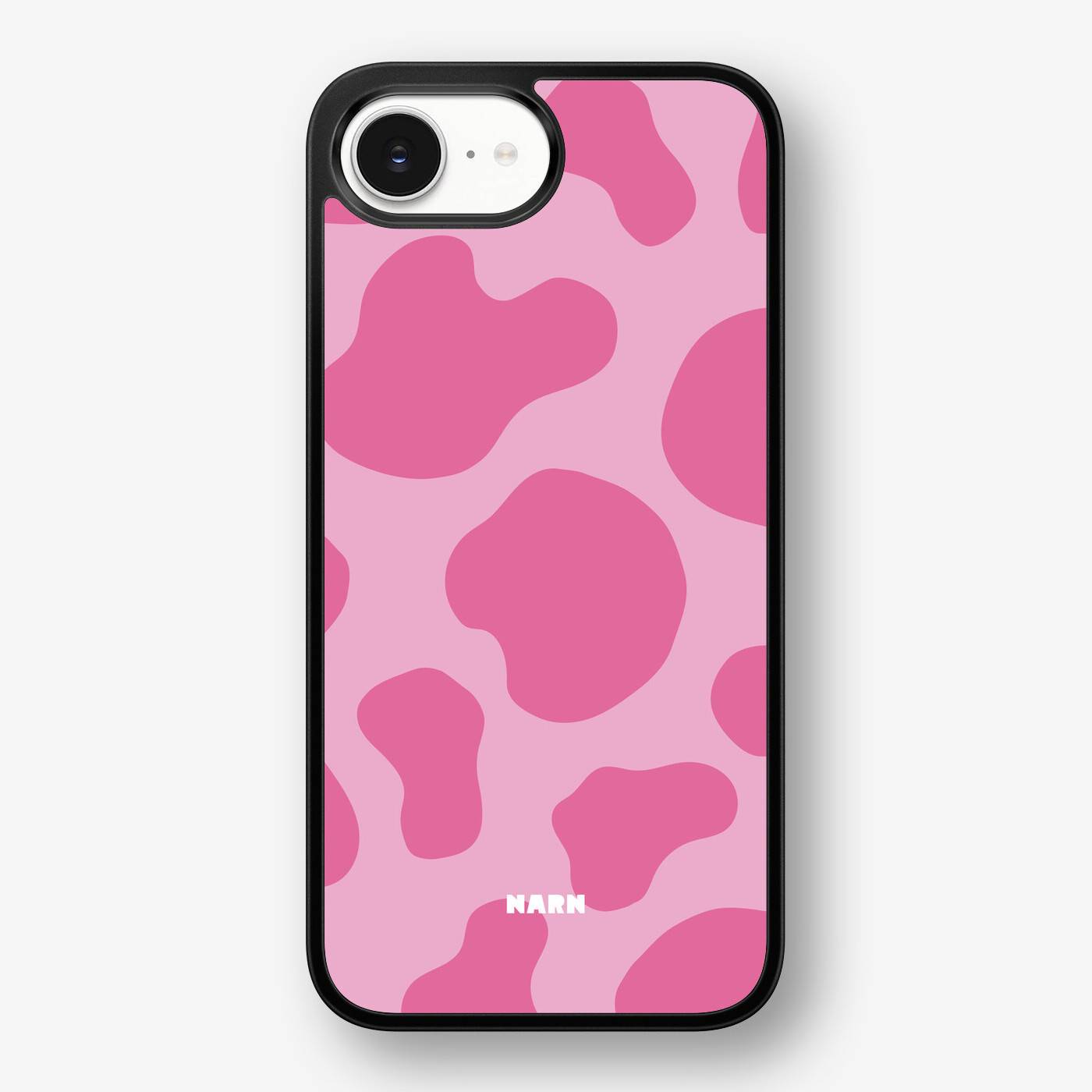 Mönstrat Mobilskal iPhone 17e – Pink Moo – Rosa – Stöttåligt | NARN