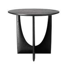 Ethnicraft - Geometric Side Table Oak Black - Småbord & sidobord - Alain Van Havre - Svart - Trä