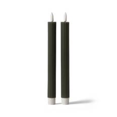 Kronljus LED Rills 25cm 2-p Mörkgrön
