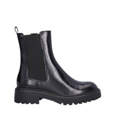 Billi Bi A7199 Black monterrey støvle med foer, Croco - 37 / Black Croco 020
