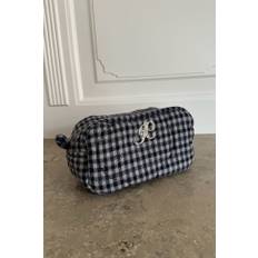 EmilieIC Mini Kosmetik Taske - Mørkeblå Tern