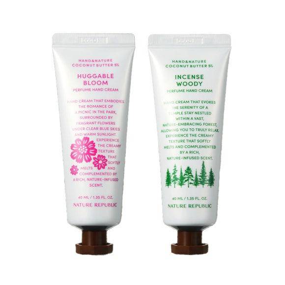 Nature Republic Hand & Nature Parfymerad Handkräm 40ml (12 alternativ) Huggable Bloom&Incense Woody