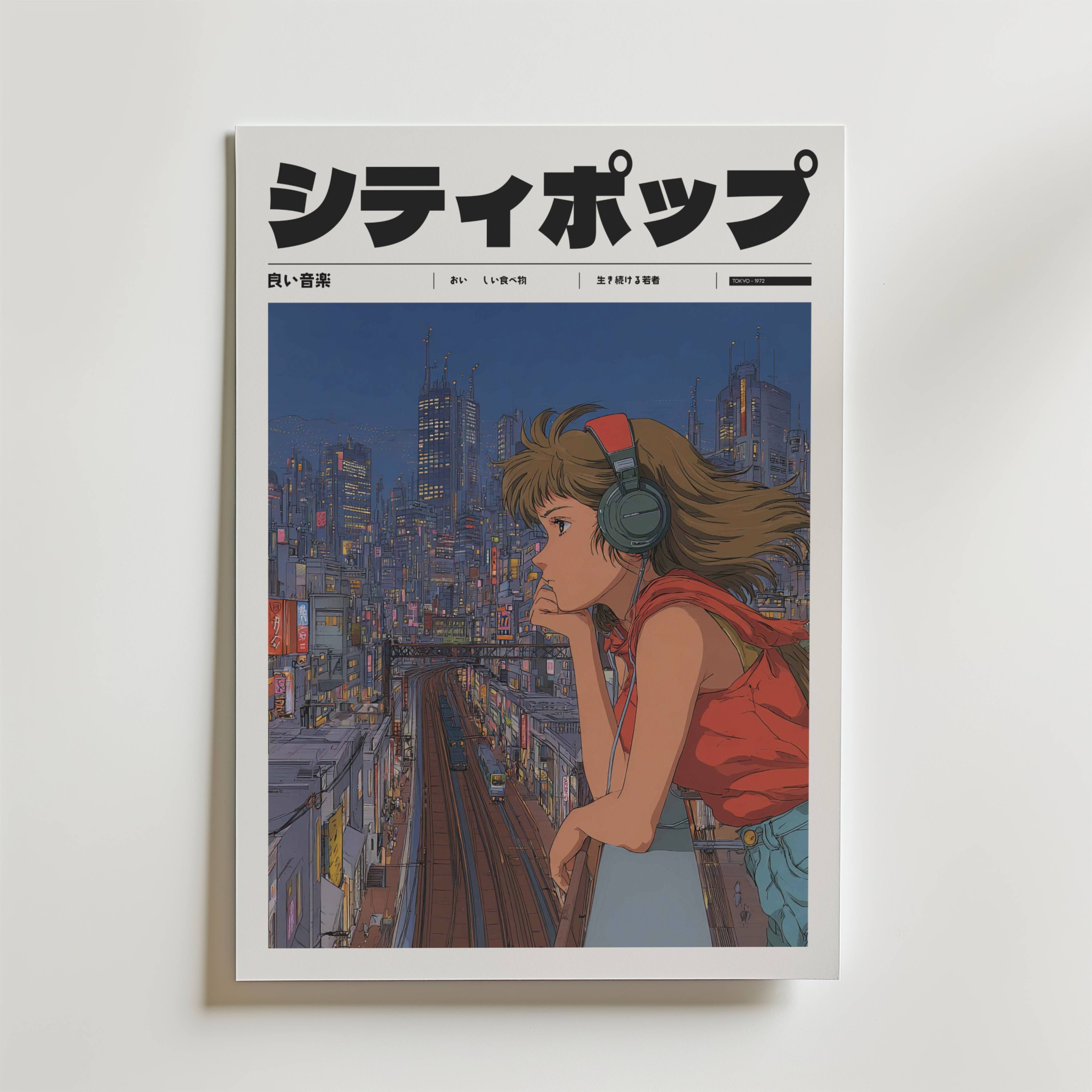 Skyline Melody Poster - Premium Canvas 50x70 cm