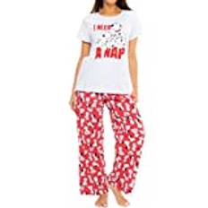 Disney Dam Pyjamas 101 Dalmatiner Röd X-Large