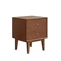 Wooden bedside table bedside cabinet storage cabinet simple bedroom double drawer storage storage cabinet Night Stand