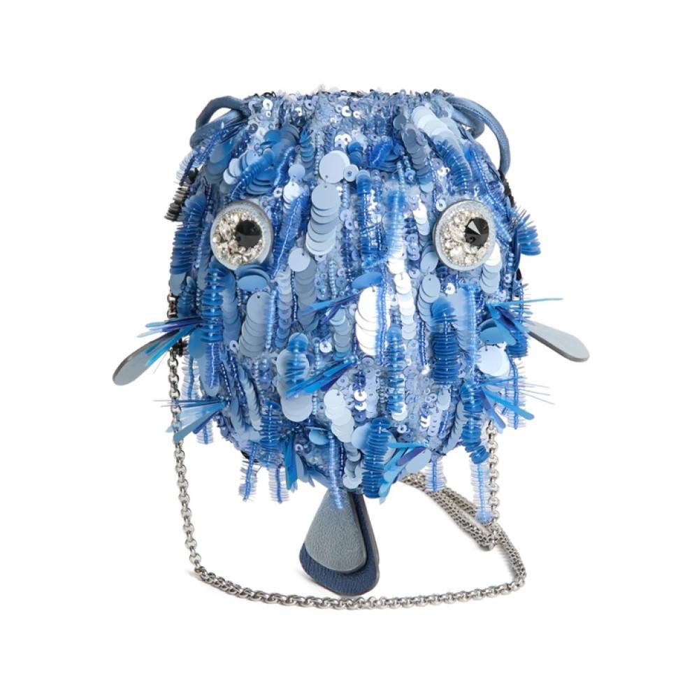 Anya Hindmarch - Embellished Blowfish Cross-Body Väskor - Dam - ONE Size - Läder