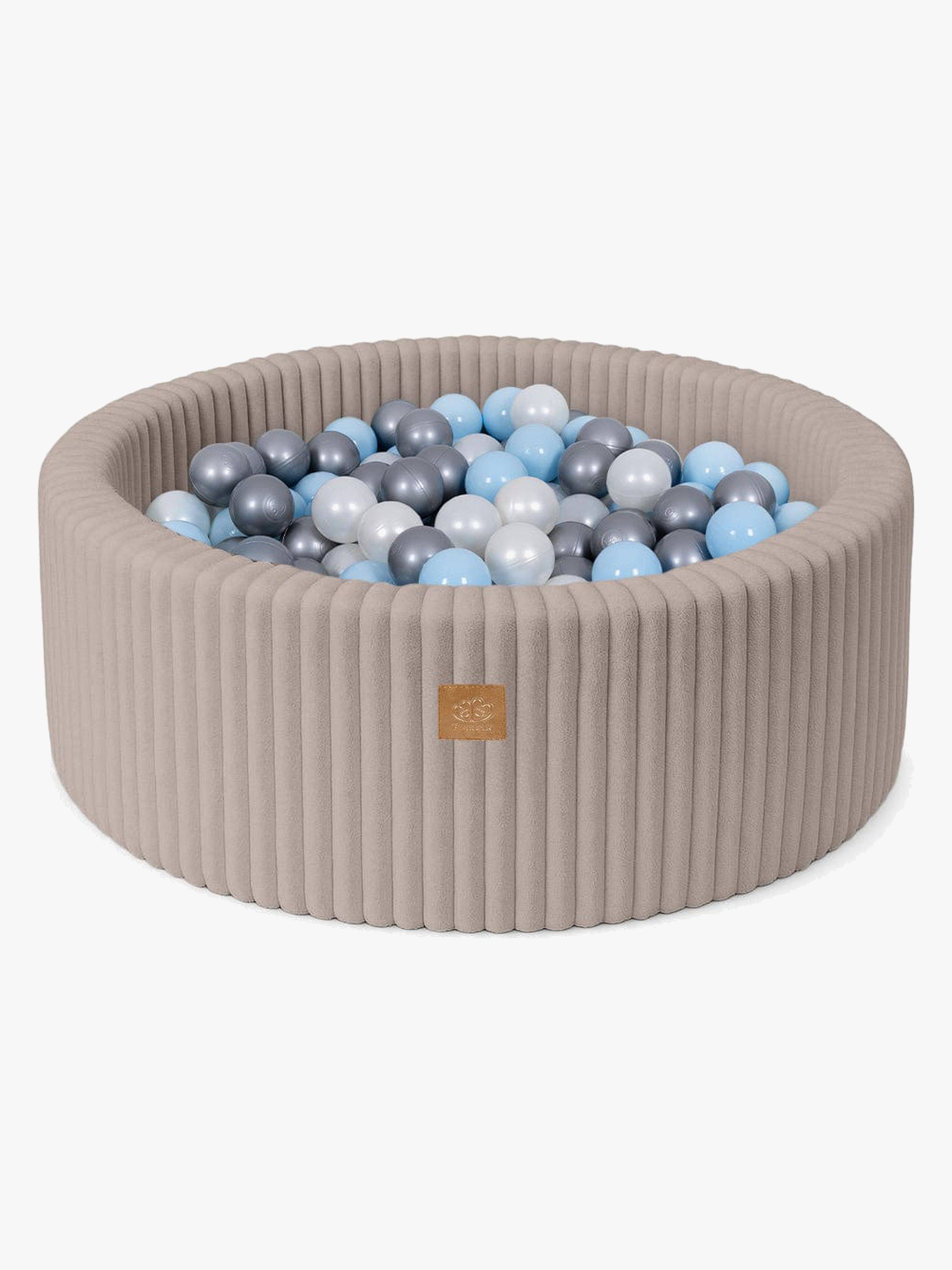MeowBaby Churros Boldbassin Pebble Beige, Blue/Silver