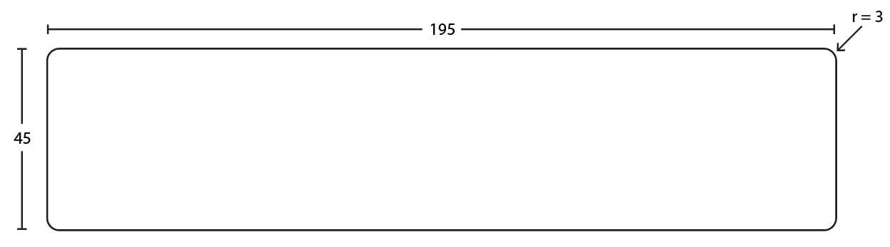 RAW Reglar 47x200 mm