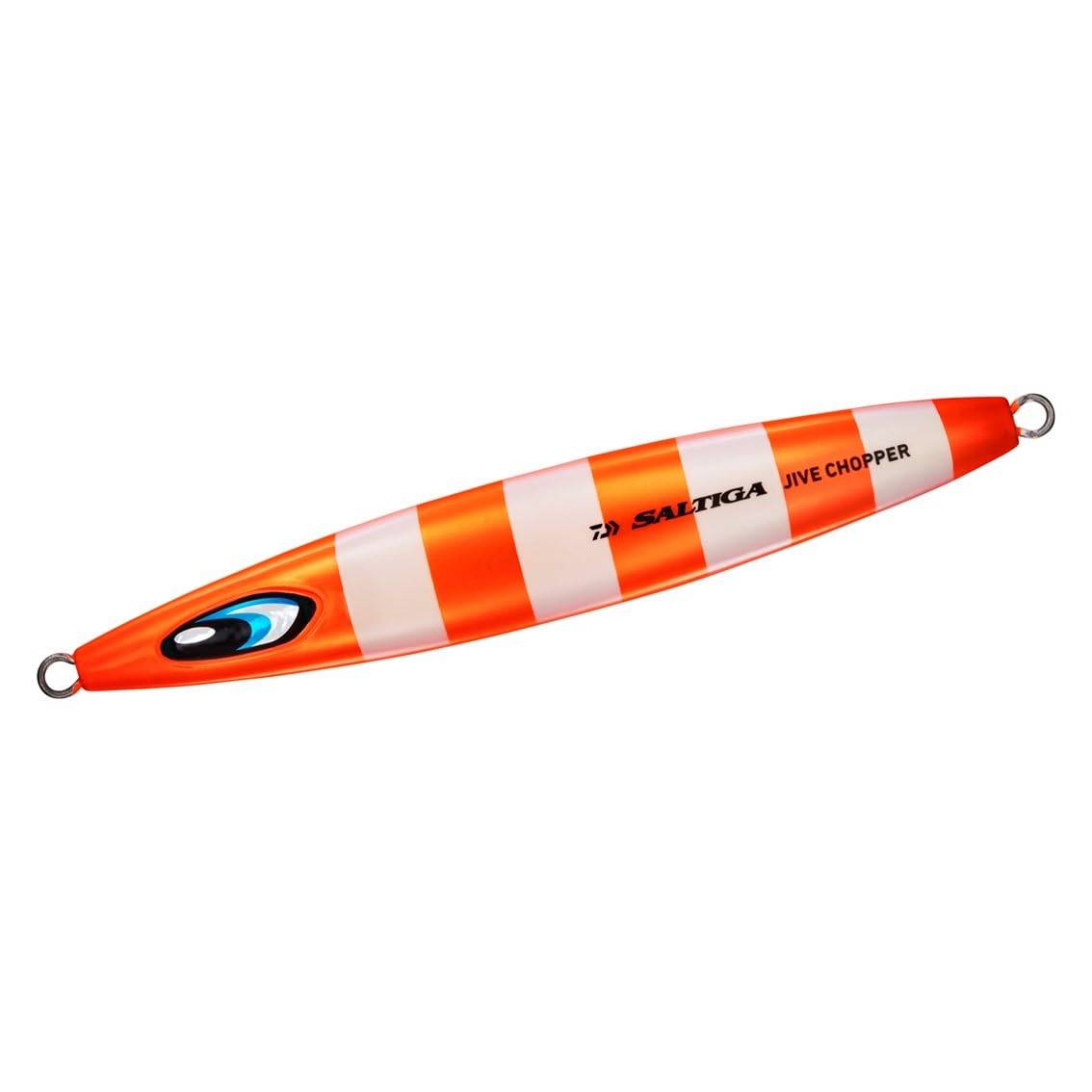 Daiwa Saltiga Jive Chopper 350g Slow Jigging Jig with Orange Zebra Glow