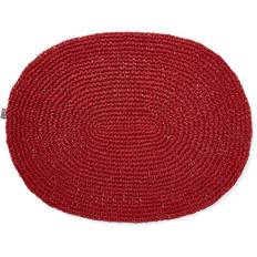 Lexington - Oval Paper Straw Bordstablett 35x45 Cm - Röd