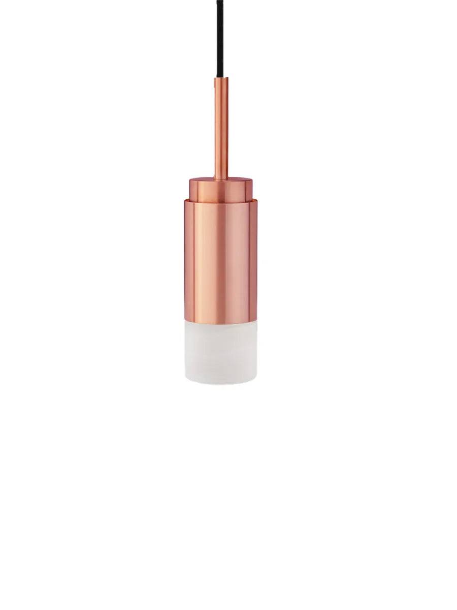 Donya ONYX Cylinder, white fra Anour Brushed Copper - Jacobsen Plus