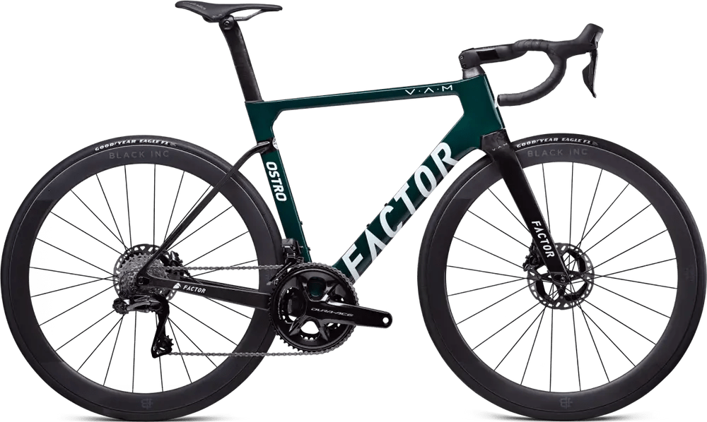 Factor Ostro VAM 2024 - Shimano Ultegra Di2 2x12sp Power Meter - Zipp 303 S - 021 / 52 / racing green