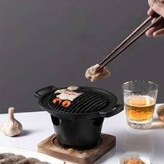 Rökfritt hushåll liten grill grill inomhus kolgrill - A