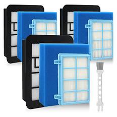 Fishoney 3 Stück Filter Kompatibel mit Philips PowerPro Compact und Active Bodenstaubsauger,FC8010/02 Ersatzteile für Philips FC9331, FC9332, FC9333, FC9555, FC9556